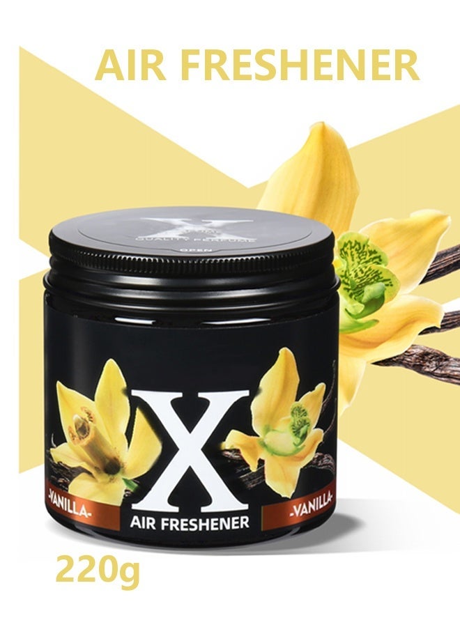 Car Air Freshener Solid Car Perfume Air Freshener, Long-lasting Diffuser, Car Aroma Diffuser, Scent Eliminator for Home Closets, Gyms, RVs,220g,Vanilla - Image 1