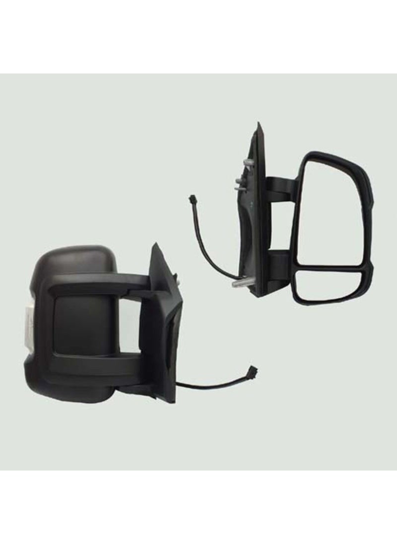 Parçafix - Exterior Rearview Mirror Mechanical + Signal Right Ducato Boxer Jumper 2006- - Image 1