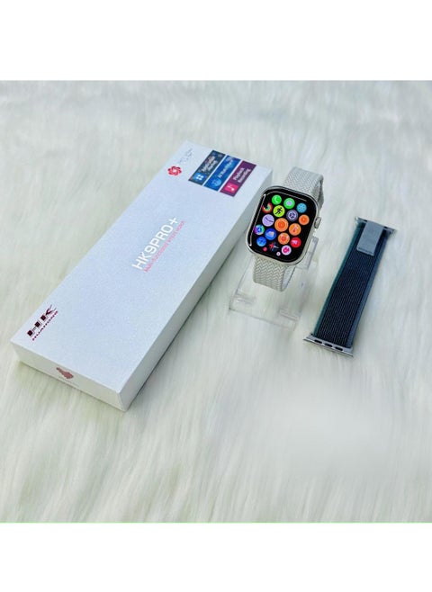 HK 9 Ultra 2 Smart Watch With Wireless Charging Super AMOLED Display AI Chat GPT Playback Music For iOS & Android