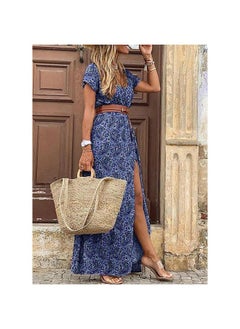 Women's Fashion Boho V-neck Floral Dress