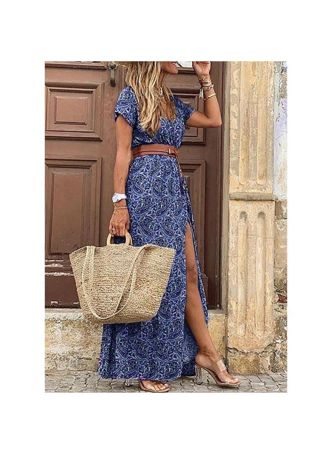 Generic - Women's Fashion Boho V-neck Floral Dress - Image 1