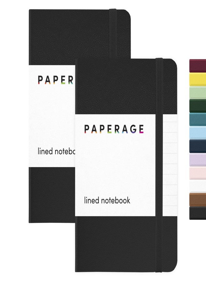 ببرج دفتر ملاحظات جيب مسطر من PAPERAGE، عبوة واحدة، (أزرق فاتح)، 160 صفحة، صغير، 3.6 بوصة × 5.6 بوصة - ورق سميك 100 جرام/متر مربع، غلاف مقوى - Image 1