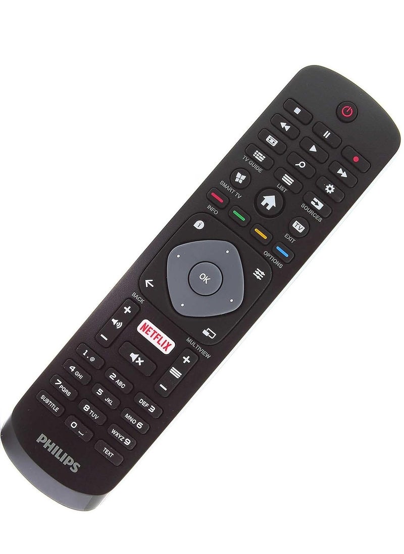 HuHa - Replacement Remote Control Genuine Compatible with Philips TV 43PUS6523/12 32PFS5803/12 32PHT4503/05 65PUS6703/12 65PUS6503/12 55PUS6703/12 55PUS6503/12 Ultra Slim 4K Smart 4K Smart UHD LED with battery - Image 1