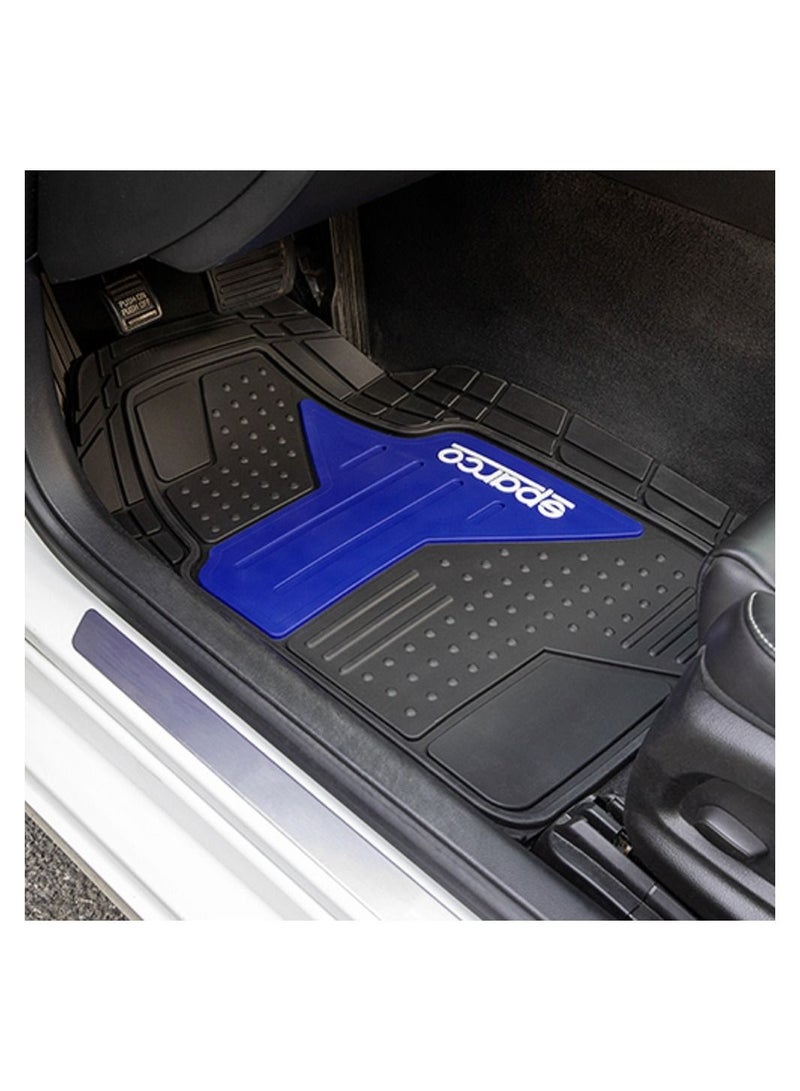 Sparco Sparco PVC Car Mats 4PCS Set with Blue Logo  - Image 3