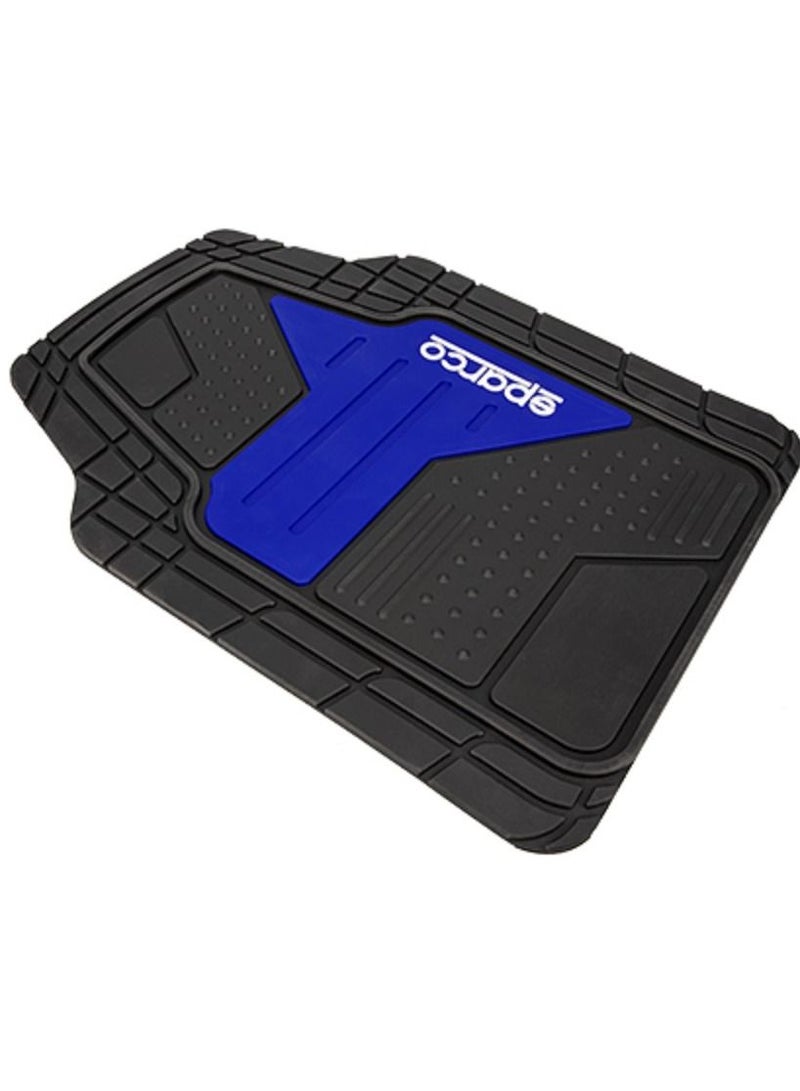 Sparco Sparco PVC Car Mats 4PCS Set with Blue Logo  - Image 2