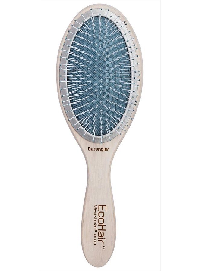 Olivia Garden EcoHair Bamboo Hair Brush, Detangler, EH-DET - Image 1