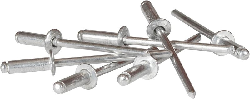 Arrow Fastener مسامير ريفيت ألومنيوم متوسطة 1/8 بوصة لإصلاح المعادن، الأقمشة، الجلد، والسيارات، عبوة 100 قطعة - Image 2