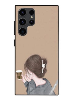 Protective Case Cover For Samsung Galaxy S24 Ultra Sipping Design Multicolour