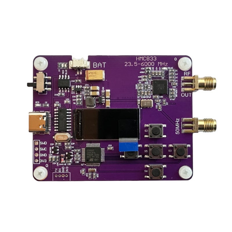 6GHz RF Signal Generator 23.5MHZ-6000MHz Push button version oled screen display HMC833 - Image 2