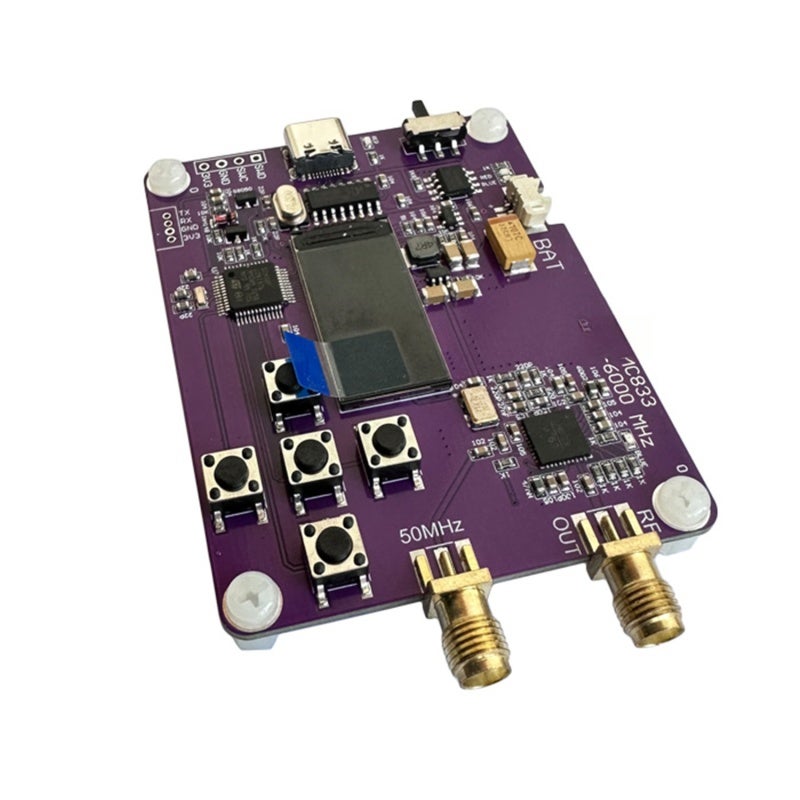 6GHz RF Signal Generator 23.5MHZ-6000MHz Push button version oled screen display HMC833 - Image 5