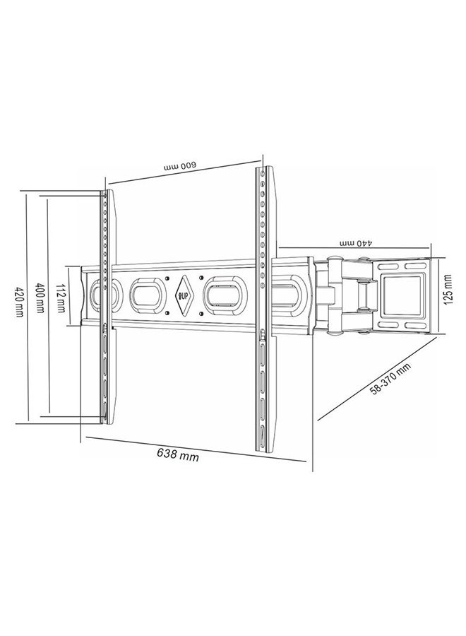 TV Wall Mount for 32-65 Inch Flat Curved LED LCD Screen TVs Full Motion TV Mount, Tilt Swivel Extension Wall Mount TV Bracket with Dual Articulating Arms, Max VESA 400x400mm, Holds up to 99lbs - Image 5