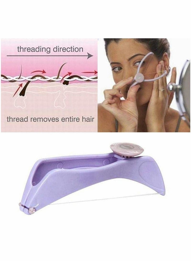 NIBEMINENT Facial Hair Remover Threading Epilator Portable Plastic Defeatherer Spring DIY Beauty Makeup Tool Manual Face Clip - Image 3