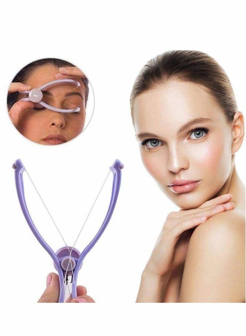NIBEMINENT Facial Hair Remover Threading Epilator Portable Plastic Defeatherer Spring DIY Beauty Makeup Tool Manual Face Clip - Image 5