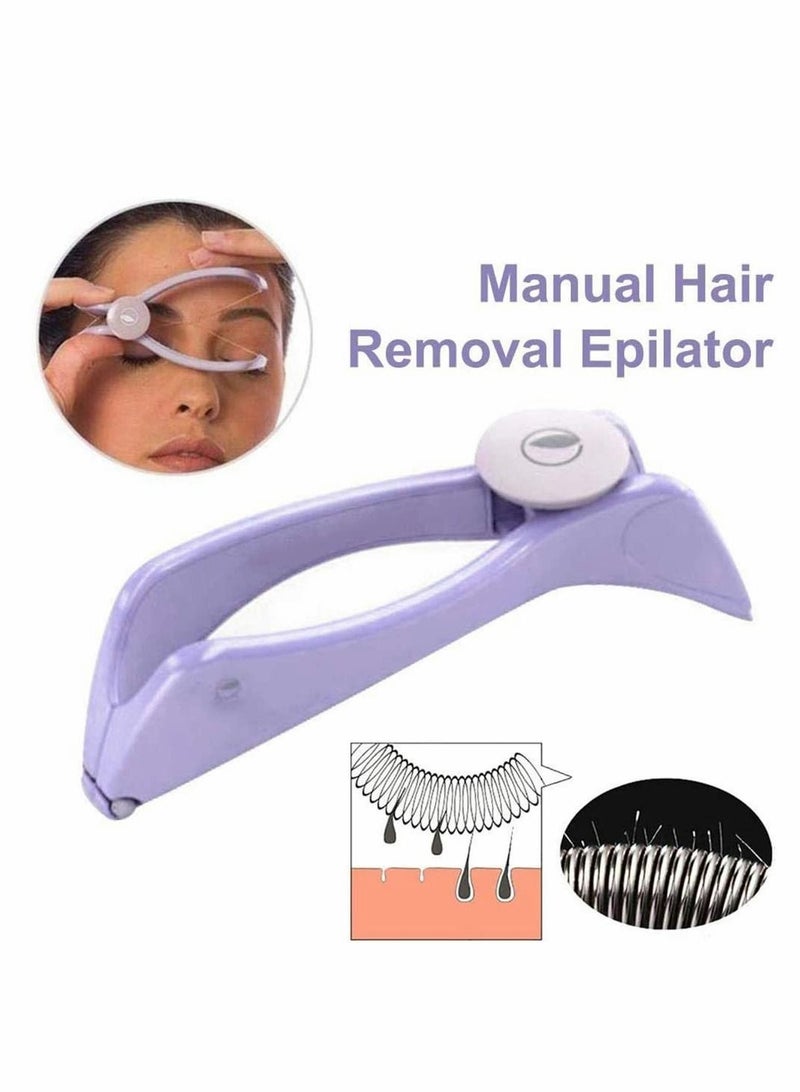 NIBEMINENT Facial Hair Remover Threading Epilator Portable Plastic Defeatherer Spring DIY Beauty Makeup Tool Manual Face Clip - Image 2