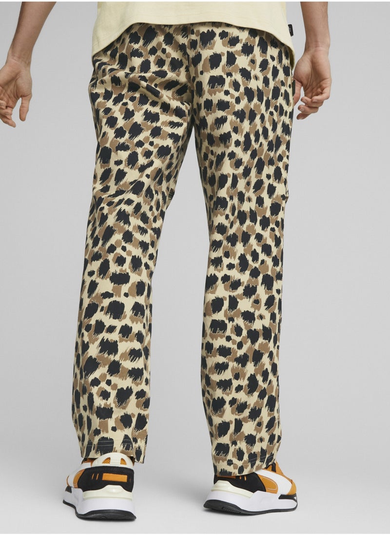 PUMA - DOWNTOWN Mens Printed Woven Sweatpants - Image 1
