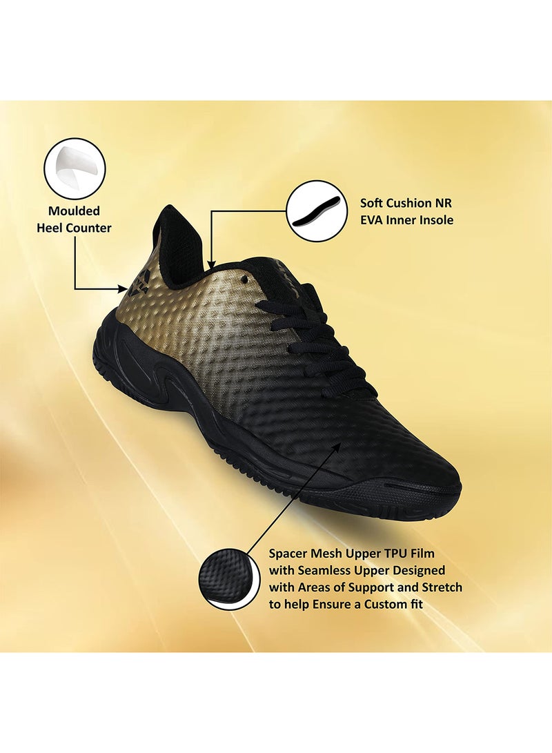 Nivia Power Smash Tennis Shoe | Size : 7UK / 8US / 41EU | Lace-Up | Material Type : Mesh,Ethylene Vinyl Acetate | Badmintion | Squash - Image 4