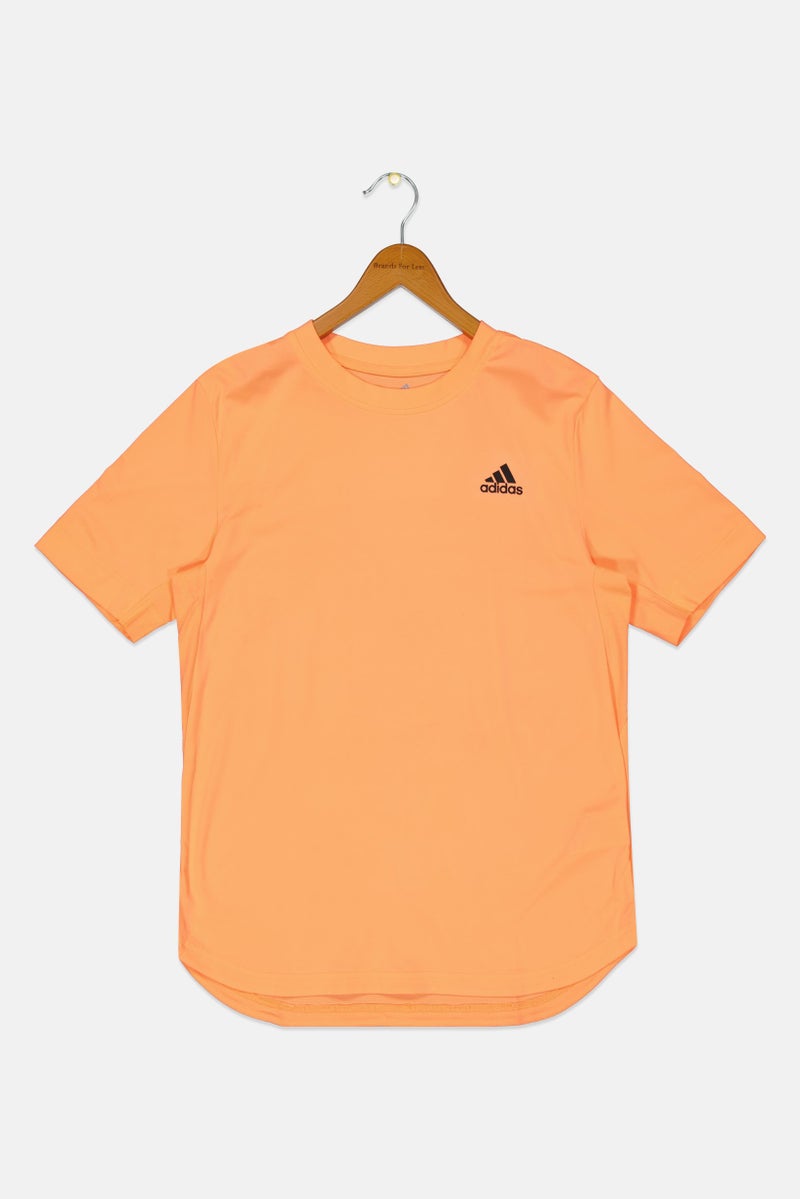Adidas تي شيرت تنس بأكمام قصيرة للأولاد، برتقالي - Image 2