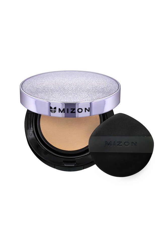 MIZON MIZON Vegan Collagen Cushion (15g/ 0.52 oz x 2 ea) Healthy and glowing look, Medium coverage compact with SPF38 PA++ Protection, Skincare and makeup INCLUDES REFILL (#23 Sand Beige)  - Image 1