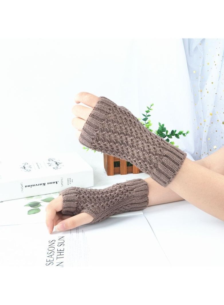 Fingerless Cotton Polyester Gloves Sleeves