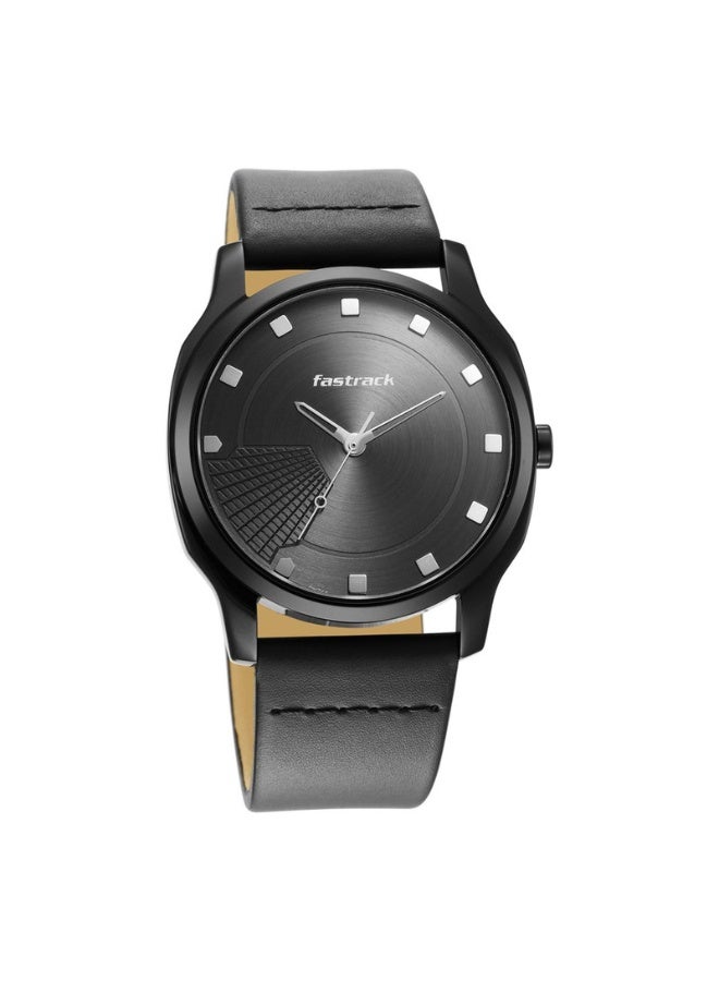 fastrack 3255NL01 Stunners Analog Watch for Men – Anthracite Dial, Black Leather Strap, Quartz Movement - Image 2