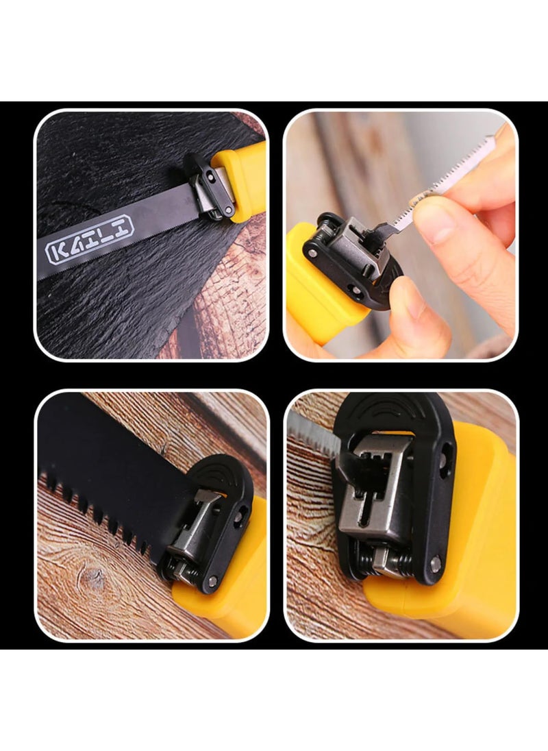 Antarkhoj Antarkhoj Folding Saw Woodworking Saw Portable and Multifunctional Hand Saw for Wood Camping Dry Wood Pruning Saw with Hard Teeth Reciprocating Saw for Home and Small Decoration Tools  - Image 4