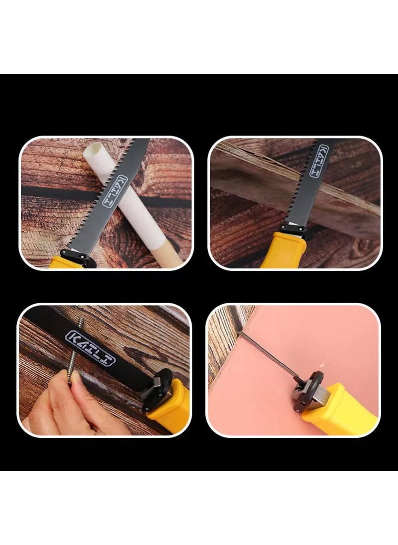 Antarkhoj Antarkhoj Folding Saw Woodworking Saw Portable and Multifunctional Hand Saw for Wood Camping Dry Wood Pruning Saw with Hard Teeth Reciprocating Saw for Home and Small Decoration Tools  - Image 2