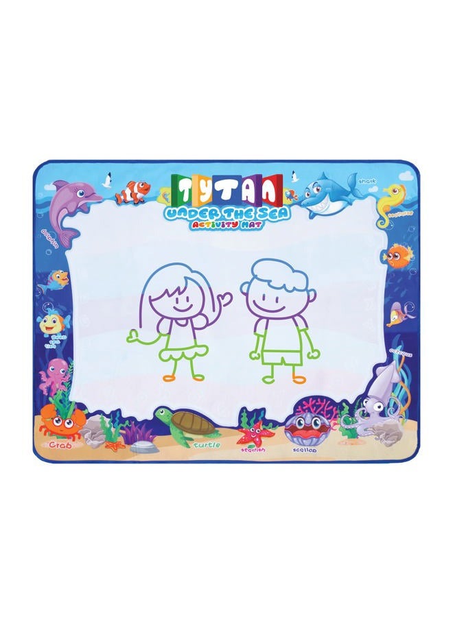 Tytan Under-The-Sea Doodle Mat, Self-Cleaning Activity Mat, Water-Powered Magic Pens, Colors Disappear After 5-10 Minutes, Endless Doodling & Fun, Foldable, Creative Play, Imagination, Ages 3+ - Image 4