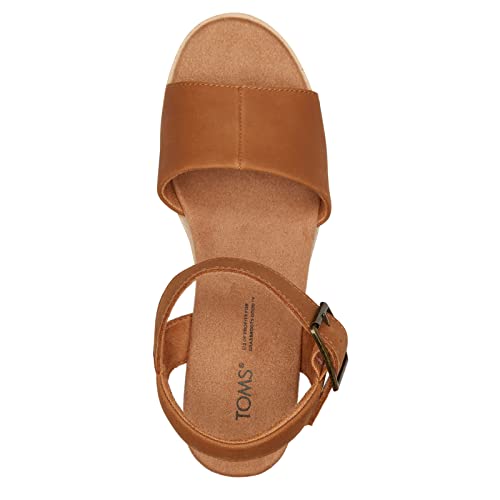 TOMS Women's, Diana Sandal TAN Leather 7.5 M - Image 5