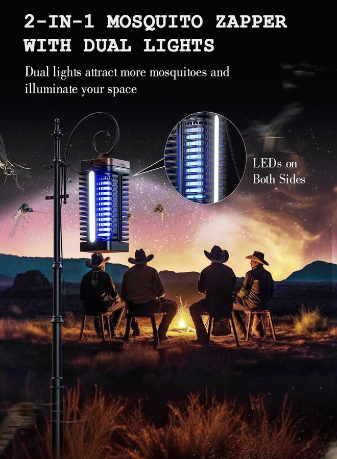 Minimoon Bug Zapper Outdoor with Dual LED Lights, 4200V, 15w Replaceable Bulb - Image 2