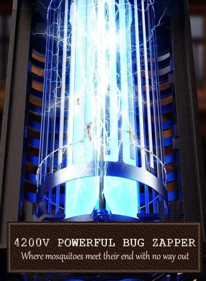 Minimoon Bug Zapper Outdoor with Dual LED Lights, 4200V, 15w Replaceable Bulb - Image 3