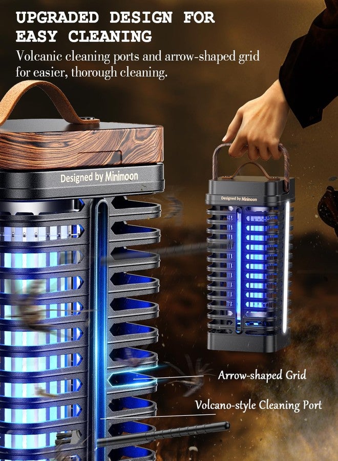 Minimoon Bug Zapper Outdoor with Dual LED Lights, 4200V, 15w Replaceable Bulb - Image 4