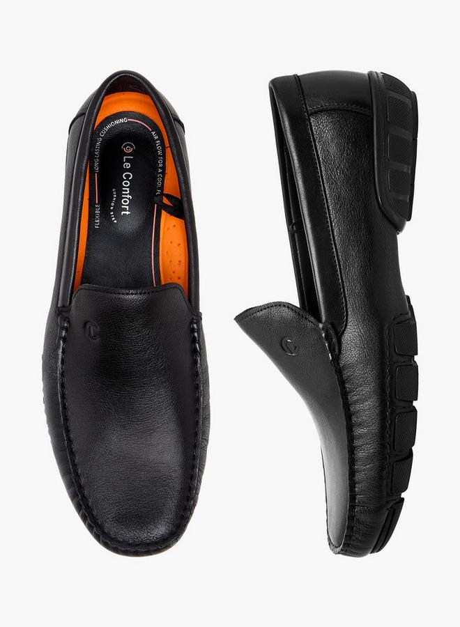 Le Confort Men Slip-On Leather Loafers - Image 1