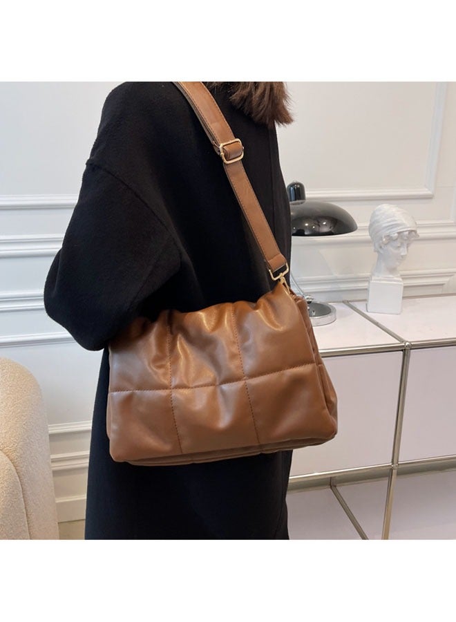 Large capacity adjustable chain cross-body bag, Fall/Winter 2023 new stylish vintage diamond embroidered shoulder bag  - Image 5