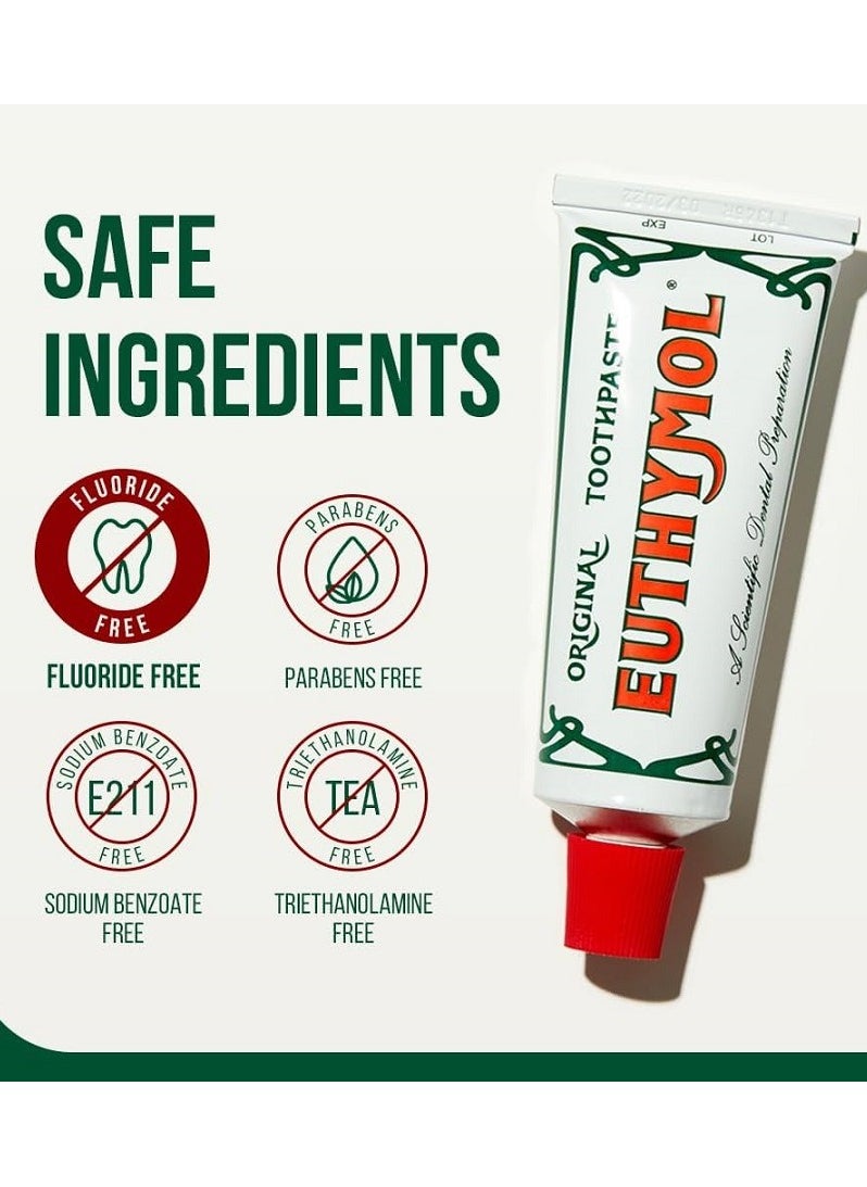 Euthymol Original Toothpaste White 75ml 2pcs  - Image 2