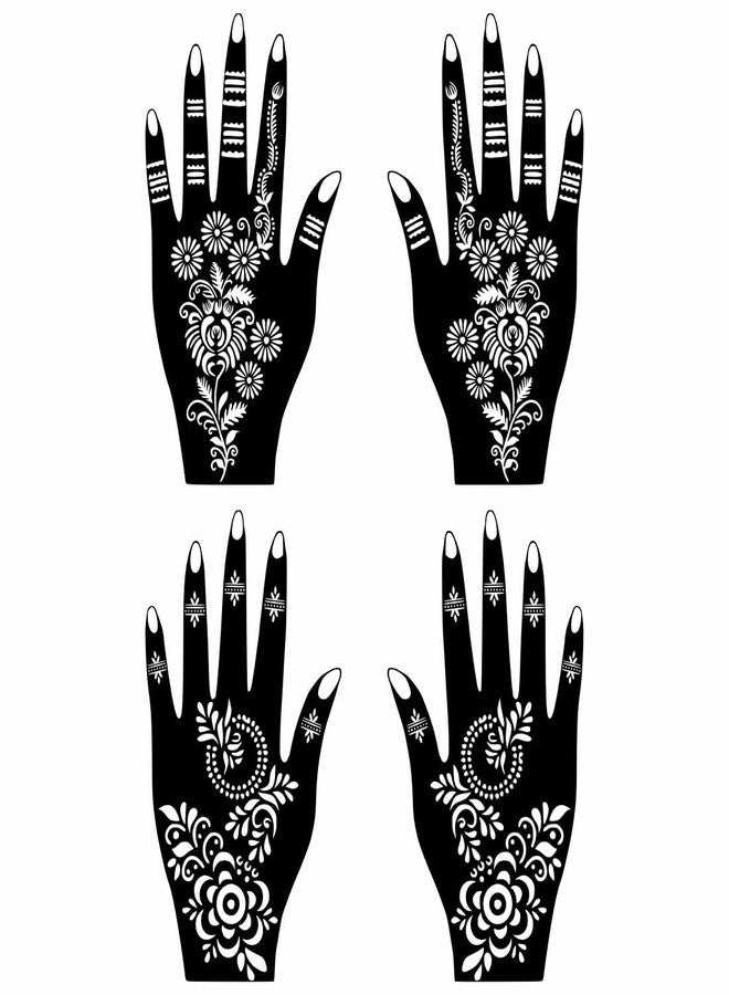 ORDERSHOCK Combo Pack For Easy Mehndi Art At Home For Girls & Women Palm And Finger Design Pack Of 2 - Image 1