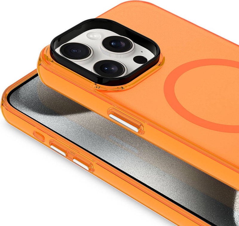 FUJİMAX Apple iPhone 13 Pro Case Zore Magsafe Charging Frosted Transparent C-Pro Hard Cover  - Image 2