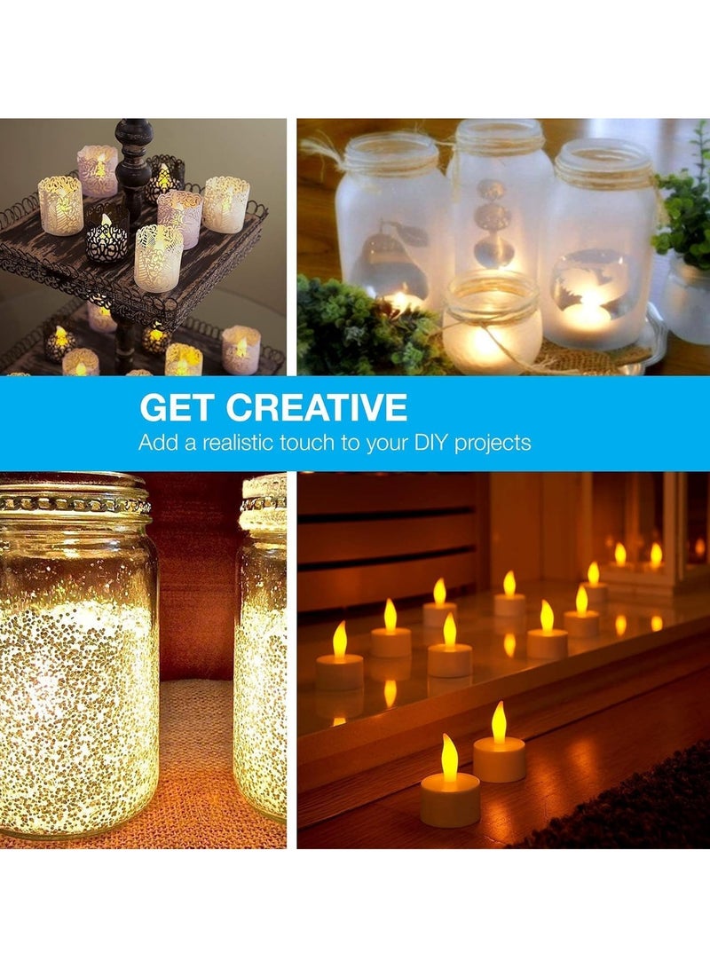 INFLUX Diwali LED Candle Set for Home Decorations - Flameless Tea Light Candles for Diwali, Halloween, and Christmas Decor - Battery-Operated Diyas and Floating LED Candles for Festive Ambiance - Image 4