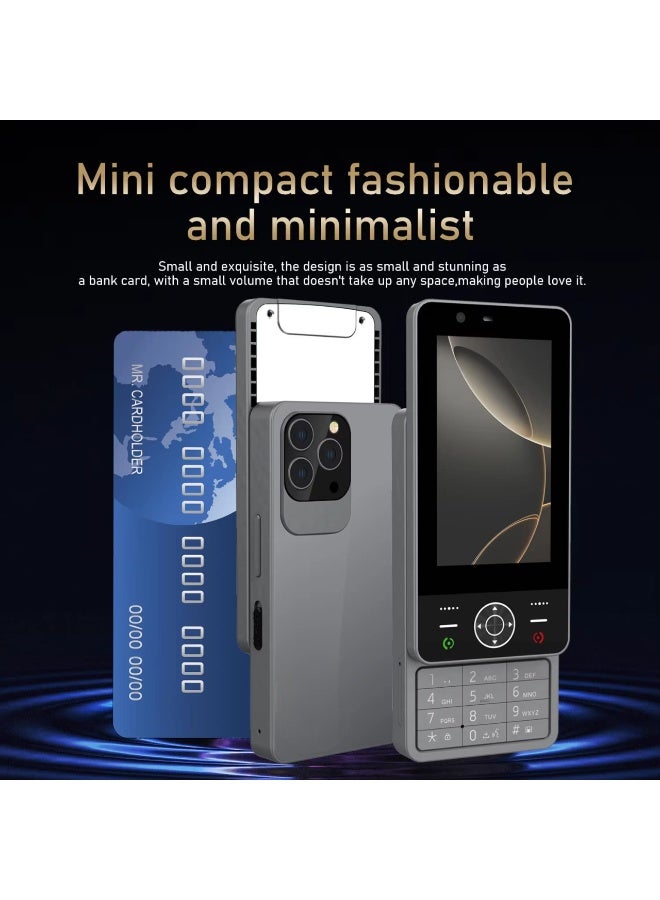 Hope Dual SIM Push Button Android Phone, 4.0" Touchscreen Mini Smartphone, 2+16GB Portable Compact Phone for Kids & Elderly, Unlocked Accessibility Mobile with WhatsApp Support - Image 4