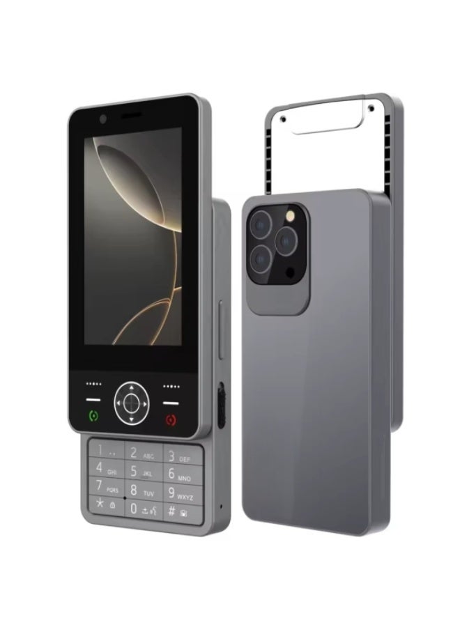 Hope Dual SIM Push Button Android Phone, 4.0" Touchscreen Mini Smartphone, 2+16GB Portable Compact Phone for Kids & Elderly, Unlocked Accessibility Mobile with WhatsApp Support - Image 1