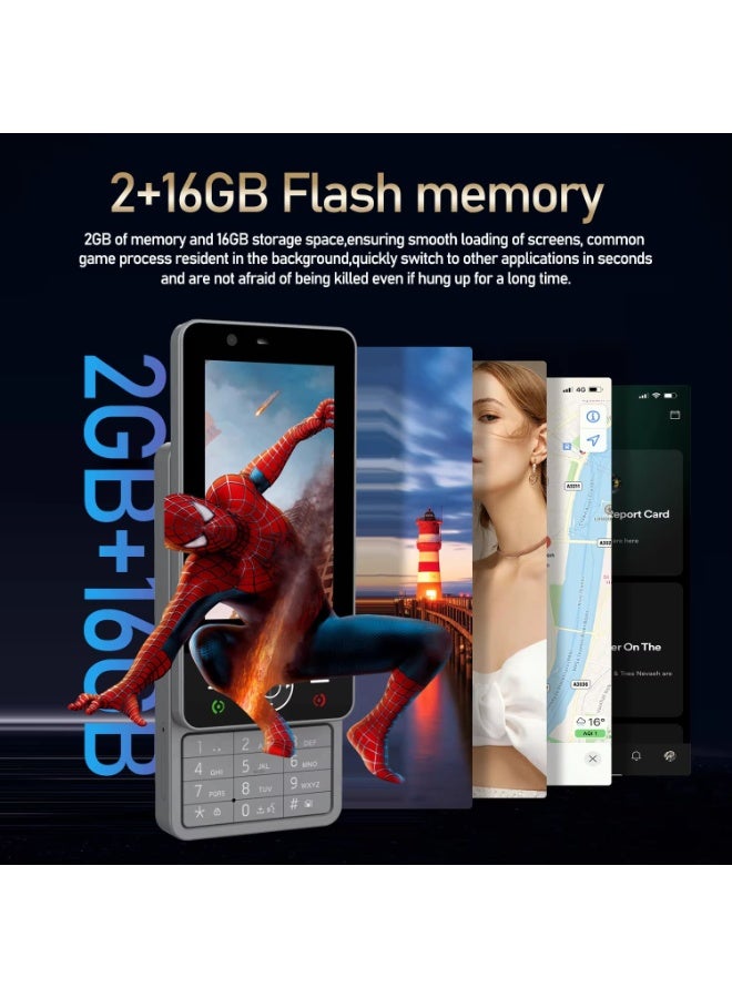 Hope Dual SIM Push Button Android Phone, 4.0" Touchscreen Mini Smartphone, 2+16GB Portable Compact Phone for Kids & Elderly, Unlocked Accessibility Mobile with WhatsApp Support - Image 5