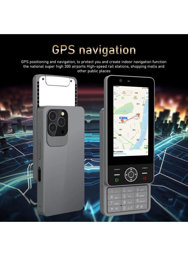 Hope Dual SIM Push Button Android Phone, 4.0" Touchscreen Mini Smartphone, 2+16GB Portable Compact Phone for Kids & Elderly, Unlocked Accessibility Mobile with WhatsApp Support - Image 2