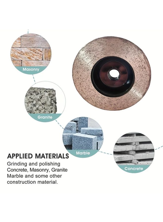 Diamond Grinding Disc 95mm M14 Threaded for Concrete Granite Marble Cutting Polishing - Image 5