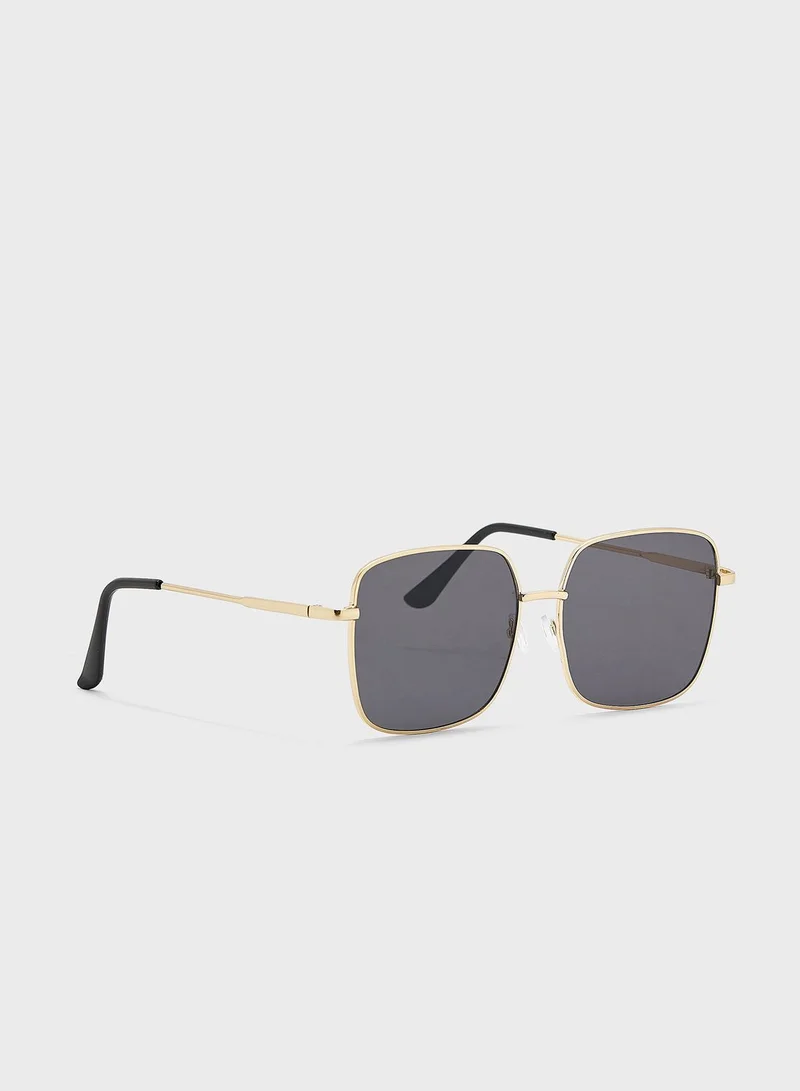 ELLA Square Metal Frame Sunglasses