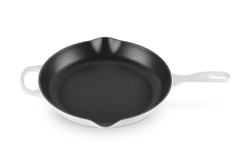 Le Creuset Le Creuset Enameled Cast Iron Signature Iron Handle Skillet 1175 238 qt White 