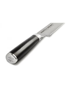 Samura Samura MO-V Bread Knife | 9 Inch Blade | G-10 Handle with Stainless Steel Bolster | Single-Layer Molybdenum-Vanadium Steel | Precision Cutting | Corrosion Resistant  - Image 5