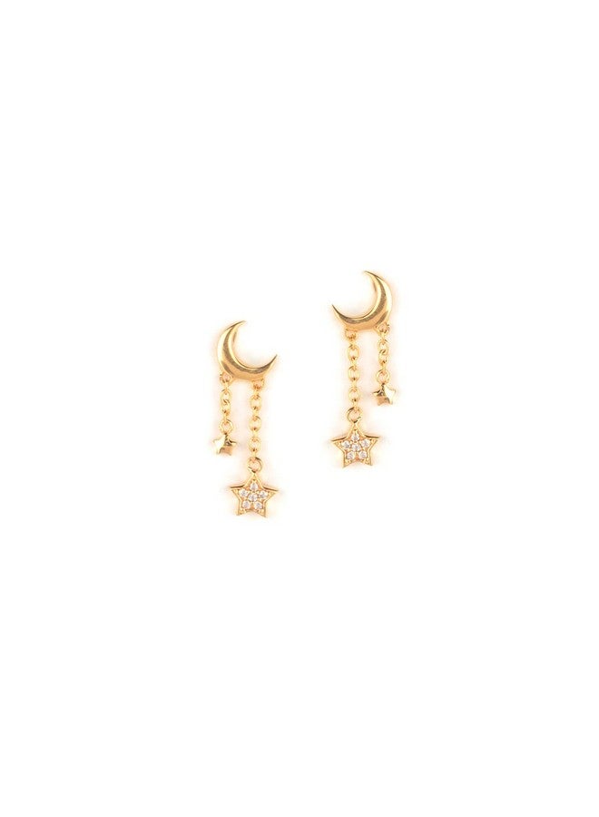Shaya Women By Caratlane Magic In The Milky Way Earrings In Gold Plated 925 Silver - Image 1