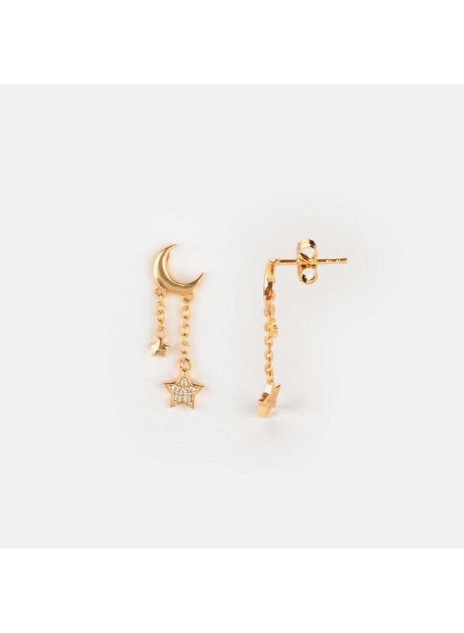 Shaya Women By Caratlane Magic In The Milky Way Earrings In Gold Plated 925 Silver - Image 4
