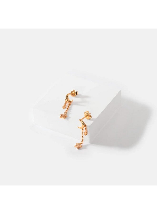 Shaya Women By Caratlane Magic In The Milky Way Earrings In Gold Plated 925 Silver - Image 3