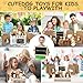 Tldcdte 37Pcs Adopt A Puppy Party Favors Set 12 Plush Puppy Toys with 12 Rattan BasketGift BagsFenceChalkboardDog Adoption Birthday Party SuppliesDog Themed Birthday Party Decorations - Image 4