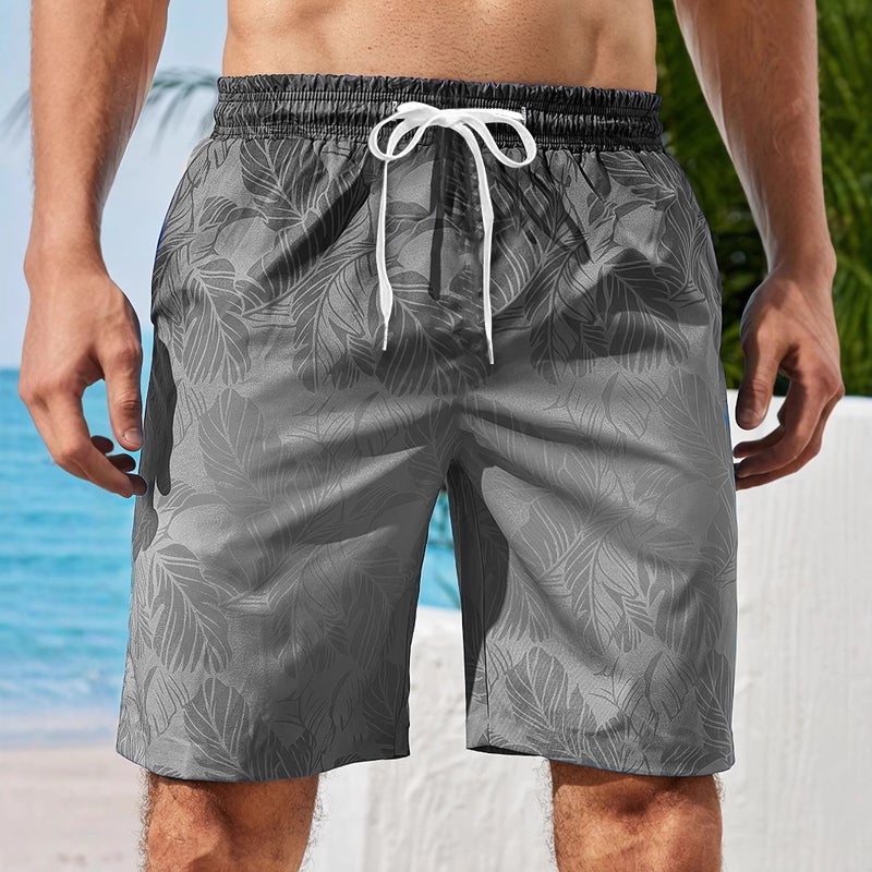 Men'S All-Season Casual 3D Printed Straight-Leg Shorts Sports Beach Drawstring Digital Quick-Dry - Image 5